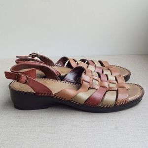 St. John's Bay Women US 7.5 Leather Strappy Sandal